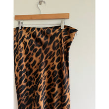 Load image into Gallery viewer, Commense Slim Leopard Print Maxi Skirt Brown Black XL NWT