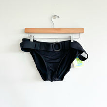 Load image into Gallery viewer, Swim Systems Retro Belted Bikini Bottoms Black L NWT