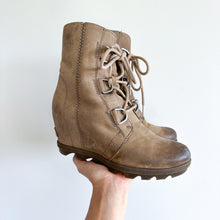 Load image into Gallery viewer, Sorel Joan of Arctic Wedge II Waterproof Lug Sole Booties 7
