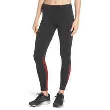 Load image into Gallery viewer, Zella Gossip Ankle Zip Mesh Hem Leggings Black S