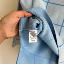 Load image into Gallery viewer, LOFT Windowpane Mockneck Pullover Sweater Blue S