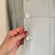 Load image into Gallery viewer, Agnona Leather Single-Breasted Lined Blazer Green 46