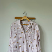 Load image into Gallery viewer, Rails Luna Pajama Set in Rose Stripe Cats S