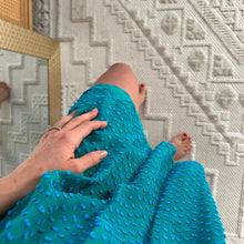 Load image into Gallery viewer, Anthropologie Sachin + Babi Flocked Speckle Silk Blend Mini Dress Teal