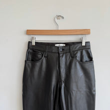 Load image into Gallery viewer, Abercrombie & Fitch Curve Love The Skinny High Rise Faux Leather Jeans Black 27