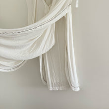 Load image into Gallery viewer, Donna Karan Ultra Matte Jersey Open Side Blouse White S