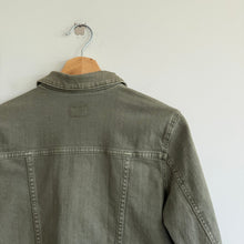 Load image into Gallery viewer, Adriano Goldschmied Robyn Button Front Collared Jean Jacket Green M