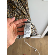 Load image into Gallery viewer, Madewell Embroidered Tiered Floral Casual Midi Dress Brown Black 10 NWT