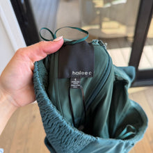 Load image into Gallery viewer, Anthropologie Hailee C Bow-Front Strapless Cut Out Back Cropped Jumpsuit Teal 6