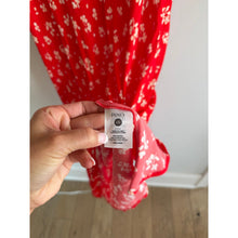 Load image into Gallery viewer, RIXO Zadie Floral Pattern Puff Sleeve Midi Dress Red White 10