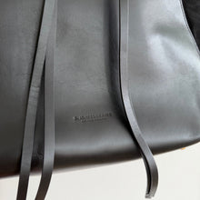 Load image into Gallery viewer, R.M Williams Signature Leather Suede Double Strap Tote Bag Black