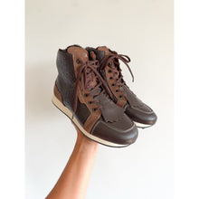 Load image into Gallery viewer, Duca del Cosma Paloma Leather Waterproof Spikeless Winter Golf Boots Brown 7.5