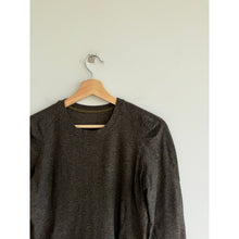 Load image into Gallery viewer, Lululemon Extra Mile Long Sleeve Running Activewear Top Heathered Utilitarian