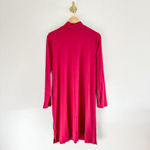 Load image into Gallery viewer, Eileen Fisher Stretch-Jersey Mock-Neck Dress Roseberry Red M