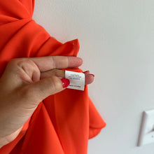 Load image into Gallery viewer, Peace of Cloth Quinn Short Sleeve 1/4 Zip Dress Orange L NWT