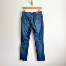Load image into Gallery viewer, Madewell The Slim Boyjean Ripped Mid Rise Straight Leg Jeans Blue 25
