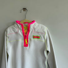 Load image into Gallery viewer, Vineyard Vines The Shep Neon Pop 1/4 Zip Knit Casual Shirt White S (7-8)