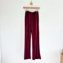 Load image into Gallery viewer, n:Philanthropy Ribbed Knit High Rise Pull On Wide Leg Pants Red XS NWT