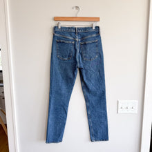 Load image into Gallery viewer, Agolde Riley High Rise Zip-Fly Skinny Leg Jeans Blue 27