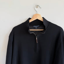 Load image into Gallery viewer, Fairway & Green Baruffa Merino Long Sleeve 1/4 Zip Windsweater Black XXL