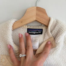 Load image into Gallery viewer, Patagonia Raw Linen Pocket Snap T-Fleece Pullover Sweater Cream S