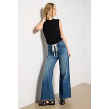 Load image into Gallery viewer, Kut from The Kloth Holly W Drawstring High Rise Wide Leg Jeans Blue 10