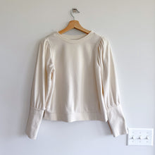 Load image into Gallery viewer, A New Day Puff Balloon Sleeve Pullover Sweatshirt Ivory XS