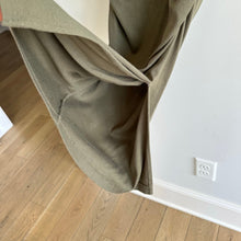 Load image into Gallery viewer, Michael Stars Wren Ruched Side Bodycon Ribbed Dress Topiary Green M