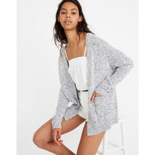 Load image into Gallery viewer, Madewell Marled Glenmont Knit Open Front Cardigan Sweater Gray XS