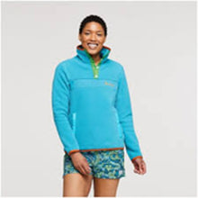 Load image into Gallery viewer, Cotopaxi Teca 1/4 Zip Front Snap Fleece Long Sleeve Sweatshirt Blue XXL NWT