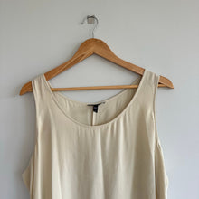 Load image into Gallery viewer, Eileen Fisher Silk Asymmetrical Tank Top Cream L