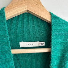 Load image into Gallery viewer, Lush Turtleneck Mock Neck Long Sleeve Ribbed Sweater Green S