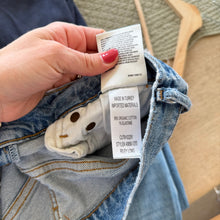 Load image into Gallery viewer, Agolde Riley Long Button-Fly High Rise Denim Straight Jeans Blue 26