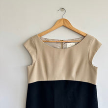 Load image into Gallery viewer, Kate Spade Maya Wool Colorblock Mini Shift Dress Cream/Black 6