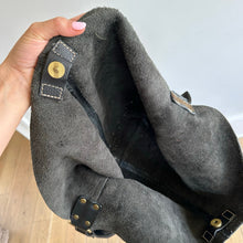 Load image into Gallery viewer, Pritzi Cowhide Leather Hobo Shoulder Bag Tote Black