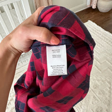 Load image into Gallery viewer, ATM Anthony Thomas Melillo Plaid Flannel Long Sleeve Shirt Dress Red Black XS