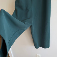 Load image into Gallery viewer, Anthropologie Hailee C Bow-Front Strapless Cut Out Back Cropped Jumpsuit Teal 6