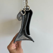 Load image into Gallery viewer, FURLA 1927 Glitter Embellished Chain Strap Mini Crossbody Bag Silver