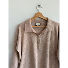 Load image into Gallery viewer, Tuckernuck Clayton Long Sleeve Collared Knit Casual Sweater Brown XS