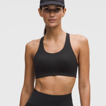 Load image into Gallery viewer, Lululemon Energy Bra High Neck Criss Cross Strap Activewear Sports Bra Black 4