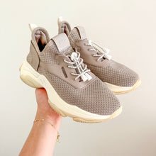 Load image into Gallery viewer, Steve Madden Myles Knit Lace Up Sneakers Tan 8