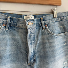 Load image into Gallery viewer, Agolde Parker Distressed Denim High Rise Cut Off Shorts Blue 32