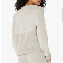 Load image into Gallery viewer, Beyond Yoga Cross Paths Loose Fit Pullover Sweatshirt Cream L