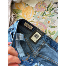 Load image into Gallery viewer, Levi's 501 High Rise Denim Button-Fly Bermuda Shorts Blue 27 NWT