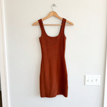 Load image into Gallery viewer, Abercrombie & Fitch 90s Ribbed Knit Sleeveless Bodycon Mini Dress Brown XS