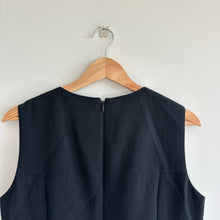Load image into Gallery viewer, Lafayette 148 New York Wool Sleeveless Pleated Mini Shift Dress Black 10 NWT