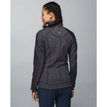 Load image into Gallery viewer, Lululemon Rebel Runner Jacket in Black / Wee Stripe Black Heathered Black 4