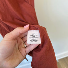 Load image into Gallery viewer, Philosophy Cotton Asymmetrical Dress Rust M