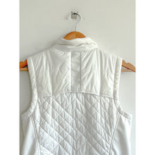 Load image into Gallery viewer, Athleta Zip Up Mock Neck Insulated Outdoor Quilted Vest White M
