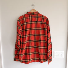 Load image into Gallery viewer, Patagonia Lawrence Fjord Flannel Plaid Pattern Button Up Shirt Red Amber XL NWT